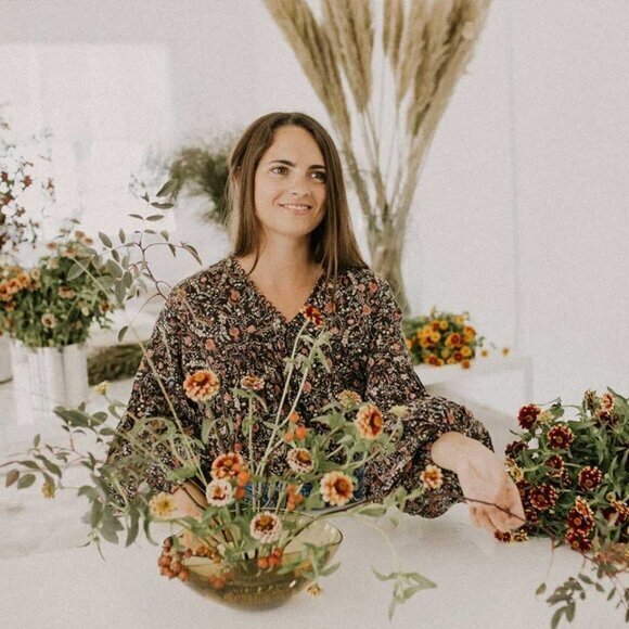 Doen‎ Thistle Top Black Multi Floral Print Size Medium Blouse Boho Long Sleeve - Picture 13 of 17